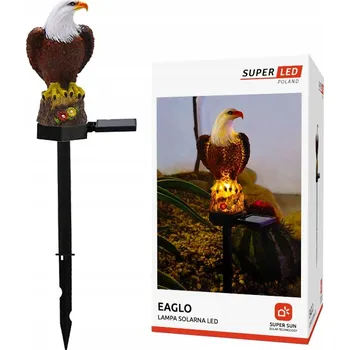 Venkovní osvětlení Solární LED zahradní lampa Orel se soumrakovým senzorem SuperLED