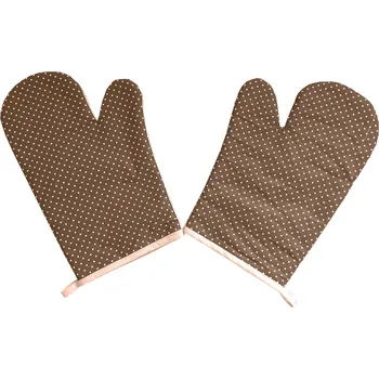 Chňapka Výrobce Kuchyňské chňapky puntík hnědý Chňapka 100%bavlna / 100% teflon