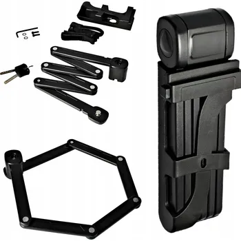 Zámek na kolo ZABEZPEČENÍ SKLÁDACÍ ZÁMEK NA KOLO SKLÁDACÍ SOLID 8 mm x 850 cm