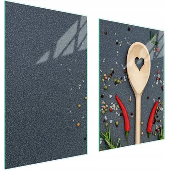 Obraz Skleněná ochranná deska na sporák 65x52 Lžíce