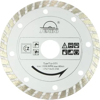 Řezný kotouč Sembo Tools kotouč diam. turbo segment. 115 mm - 001-1970800