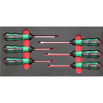 Triumf modul - šroubováky Beargrip ploché PL, křížové PH, úderové, 6 dílů, velikost 1/3 - 100-07004