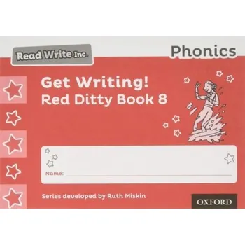 Cizí jazyk Read Write Inc. Phonics: Get Writing! Red Ditty Book 8 Pack of 10 - Miskin, Ruth