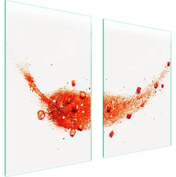 Obraz Skleněná ochranná deska na sporák 65x52 Chili