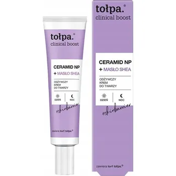 Pleťový krém Tołpa Clinical Boost Ceramid NP + Masło Shea Vyživující krém na obličej 40 ml