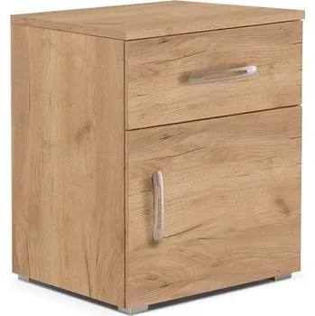 Noční stolek Noční stolek Julia, kraft zlatý nebo sonoma, 40&nbsp;x 50,3&nbsp;x 37,8&nbsp;cm