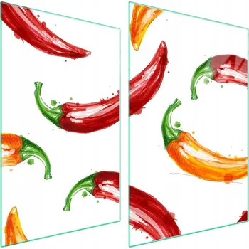 Obraz Skleněná ochranná deska na sporák 2x35x52 Chili