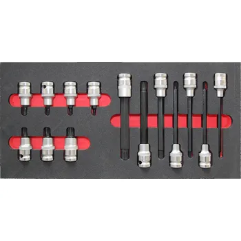 Triumf modul - zástrčné hlavice 1/2", XZN, 14 dílů, velikost 1/3 - 100-06981