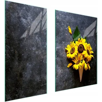 Obraz Skleněná ochranná deska na sporák 75x52 Květ