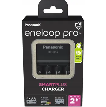 Nabíječka baterií Nabíječka Panasonic Eneloop BQ-CC55+ 4 x R6/AA Eneloop Pro 2500 mAh Japonsko