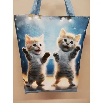 Nákupní taška Taška nákupní kočárkovina - Tančící koťátka