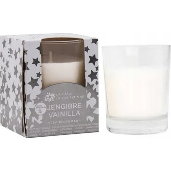 Svíčka Tradiční parafínová svíčka Zázvor a vanilka La Casa de los Aromas 1 ks
