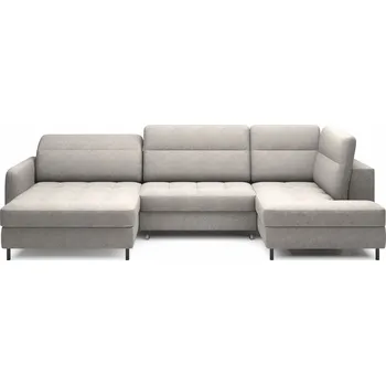 Sedací souprava Rohová rozkládací sedací souprava BERRTO 306 cm Raquel 03 šedá levá