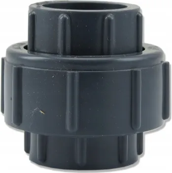 Vodovodní potrubí Dvojitá spojka/mufa PVC 50 mm s těsněním pro vodovodní potrubí