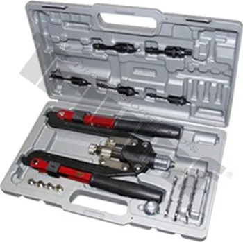 Kleště Triumf kleště nýtovací na trhací a maticové nýty, nástavce pro nýty 3,0 - 6,4 mm a M4 - M10, skládací - 100-00666A