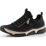 Rieker šněrovací polobotky s pružným lemem černé 45973-00 - 37 | P687657