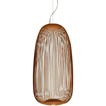 Designové závěsné svítidlo Foscarini Spokes 1, 30W Barva: Měděná, Varianta zdroje: LED stmívatelný - aplikace MyLight