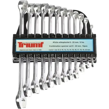 Ruční nářadí Triumf klíče očkoploché 6 - 22 mm, sada 12 dílů, v plastovém pořadači - 100-04071