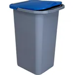 BELLI e FORTI s.r.l. Belli E Forti koš na tříděný odpad PREMI, šedý, plast, modré víko, 24 L