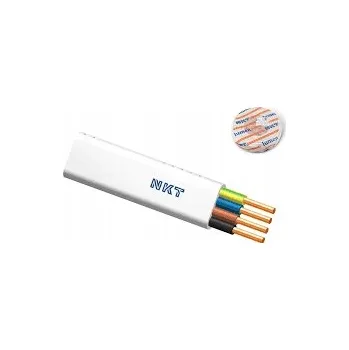 elektrický kabel Kabel plochý elektrický instalační YDYp NKT 4 x 1,5 mm2 50 m