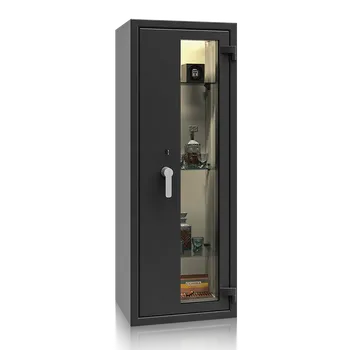 Trezor ISS Prosklený trezor St. Gallen WF VITRINA 56412.01 KL, grafitově černý