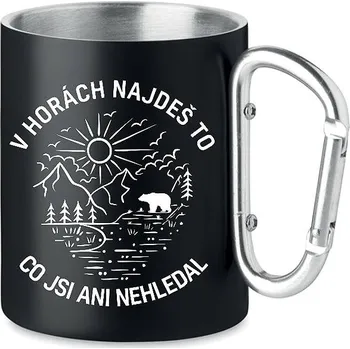 Coolkousky Plechový hrnek s karabinou - v horách