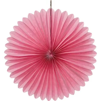 Party dekorace Dekorační rozety růžové 3 ks