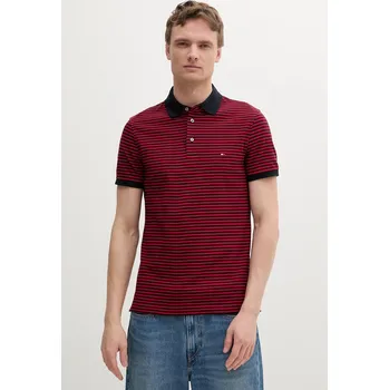 Pánské tričko Polo tričko Tommy Hilfiger MW0MW17771. červená 33X, vel. XL