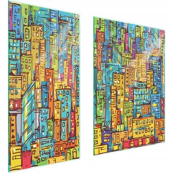 Obraz Skleněná ochranná deska na sporák 75x52 Město