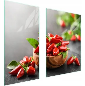 Obraz Skleněná ochranná deska na sporák 75x52 Chili