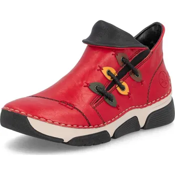 Dámské kozačky Dámská kotníková obuv RIEKER 45983-33 červená W5 39