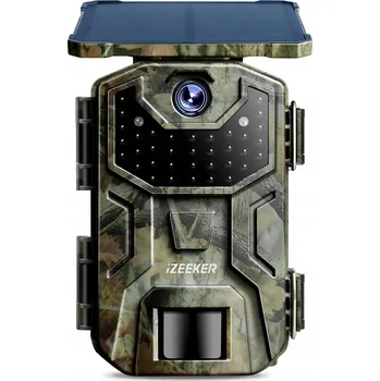 IP kamera Fotopast iZEEKER 2,7K 36 MP se solárním napájením a vodotěsností IP66