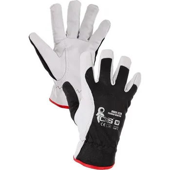 Pracovní oblečení Canis Safety rukavice pracovní zimní, dlaň kozinka, hřbet polyesterový úplet, podšívka fleece, vel.10" - 031-00155