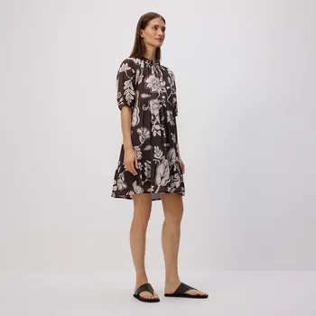 Dámské šaty Reserved - Šaty se vzorem - hnědá - 065GG-88X - 065GG-88X-M