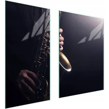 Obraz Skleněná ochranná deska na sporák 75x52 Hudba