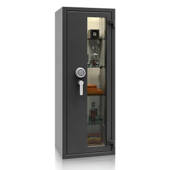 Trezor ISS Prosklený trezor St. Gallen WF VITRINA KOMBI 56412.52 EL, grafitově černý