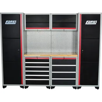 sestava dílenského nábytku na nářadí 2630 x 500 x 2030 mm - 108-FR4070