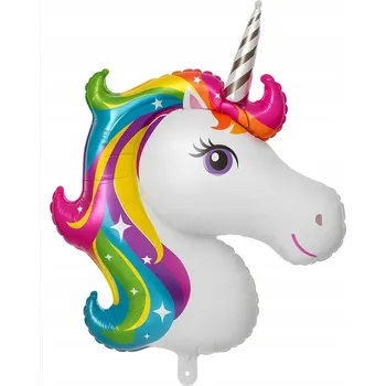 Balónek Foliový balónek JEDNOROŽEC 112x81 cm NAROZENINY DÍVKY