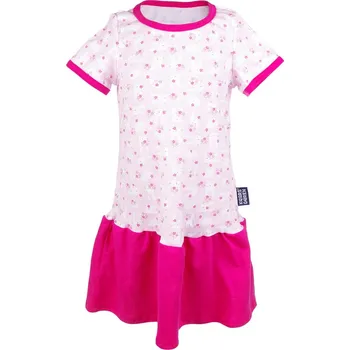 Dívčí šaty Kaarsgaren Dívčí letní šaty růžové se zajíčky – velikost 104-110
