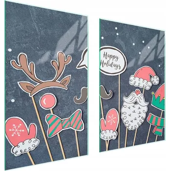 Obraz Skleněná ochranná deska na sporák 65x52 Vánoce