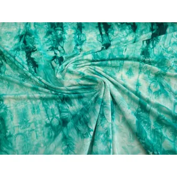 Bambusový úplet smaragdová batika