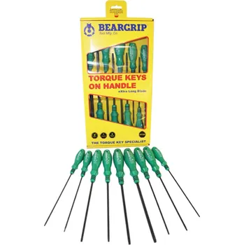 Šroubovák Beargrip šroubováky Torx T8 - T40, vrtané, sada 9 dílů, 2615R - 111-31910