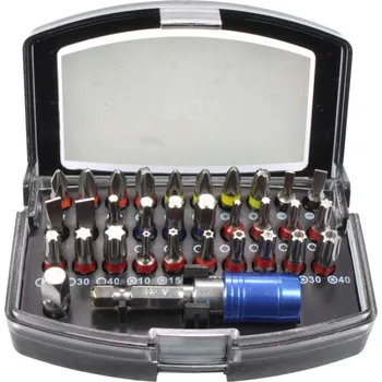 Bit Triumf bity 1/4", PL - PH - PZ - Inbus - Torx, S2, 32 dílů - 100-02189