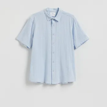 Reserved - Košile regular fit s vysokým podílem bavlny - světle modrá - 828FS-50X - 828FS-50X-S