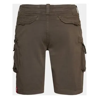 Pánské kraťasy Alpha Industries Šortky z materiálu Crew 176203 Šedá Slim Fit 31