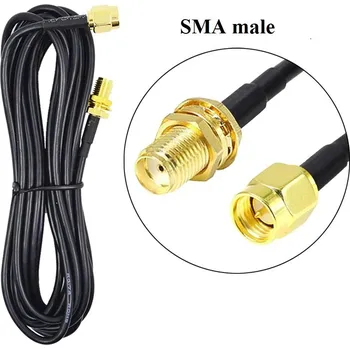 Prodlužovací kabel RG58 prodlužovací kabel pro WiFi anténu SMA male 15m