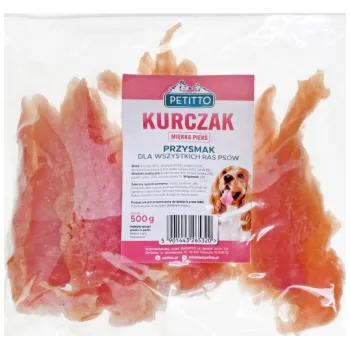 Pamlsek pro psa PETITTO Soft kuřecí prsa - pamlsek pro psy - 500 g