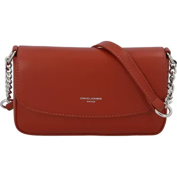 Kabelka Dámská crossbody kabelka cihlově červená - David Jones Tallma červená