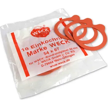 Zavařovací pomůcka Weck Těsnění do zavařovacích sklenic 80 mm 10 ks