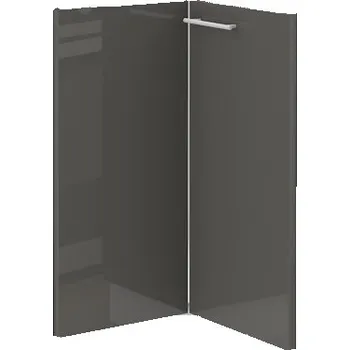 Stolarz-Lempert Kuchyňská skříňka Lara Grey - dolní rohová 90x90 DN 2F